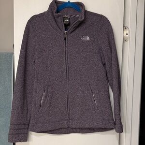 The North Face Heather Plum Full-Zip Fleece Jacket